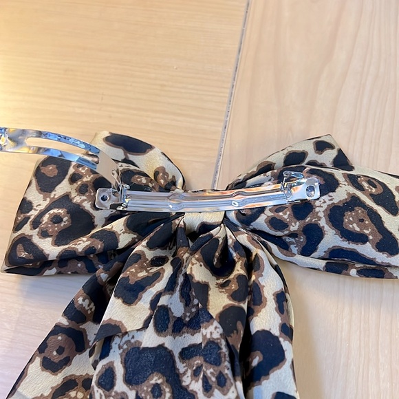 Leopard Hair Bow Barrette *NEW* - Picture 8 of 10